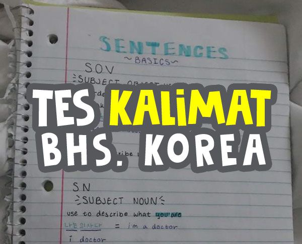 tes kalimat bahasa korea sehari-hari untuk pemula image